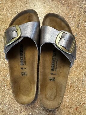 Birkenstock Madrid Big Buckle Metallic Bronze